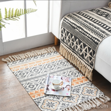 Katoen bedrukte stijl keuken tapijten decoratieve geweven floormat